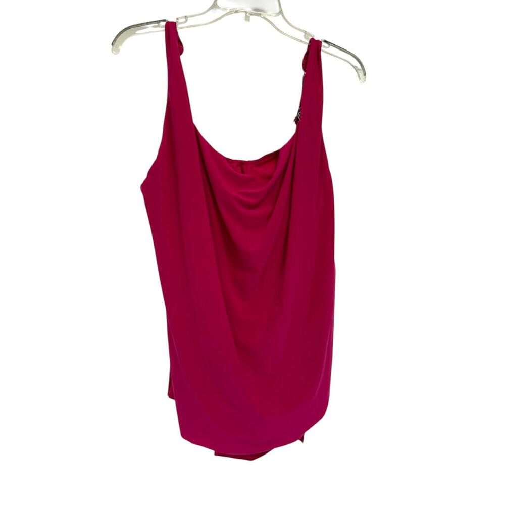 Magicsuit Tankini Swim Top Womens 8 Pink Draped Tummy Control NWT